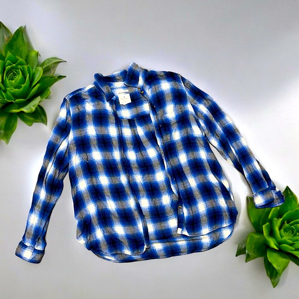 Blue soft Flannel